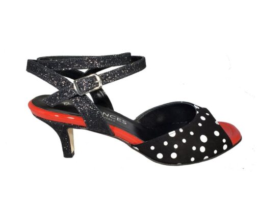 low heel polka-dots tango shoe, jpg 27 KB