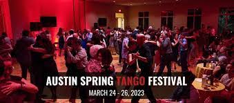 Flyer for the Austin Spring Tango Festival 2023.