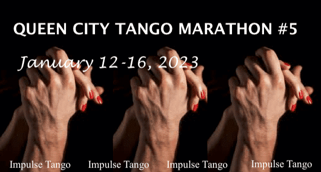 flyer for Queen city tango marathon, png KB235